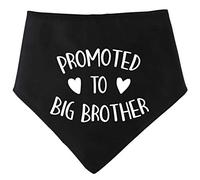 Spoilt Rotten Pets S2 Black Promoted To Big Brother Dog Bandana - For Dogs Baby Showers & Announcement Gender Reveal (S2 Small Dogs Terrier, Shih-Tzu & Cockers)