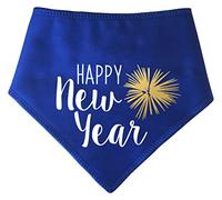 Spoilt Rotten Pets S2 Blue Firework Happy New Year Hogmanay Dog Bandana Party Costume Dog Cat Pet Bandana Scarf (Blue, S2 Small Dogs Terrier, Shih-Tzu & Cockers)