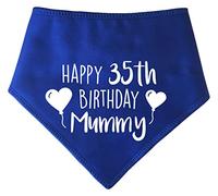 Spoilt Rotten Pets S2 Blue Happy Birthday Mummy With Any Age Dog Bandana Birthday Wishes From The Pet. Dress Up Bandana for Dogs & Cats