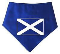 Spoilt Rotten Pets S2 Blue Scotland Scottish St Andrew Flag Design Dog Bandana Football Supporters Scarf for Dogs & Cats (Small Terrier & Cockapoo Size)