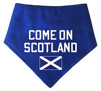 Spoilt Rotten Pets S3 'COME ON SCOTLAND' with Scotland Flag Blue Dog Bandana Football Supporters Scarf for Dogs & Cats