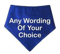 Spoilt Rotten Pets S3 Medium Any Wording Of Your Choice Custom Dog Bandana, Scarf For Dogs & Cats (S3 Medium Dogs, Labs, Staffies & Springers)