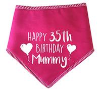 Spoilt Rotten Pets S3 Pink Happy Birthday Mummy With Any Age Dog Bandana Birthday Wishes From The Pet. Dress Up Bandana for Dogs & Cats
