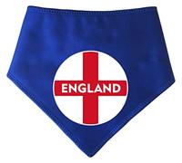 Spoilt Rotten Pets S4 Blue England Flag St George Flag Circle Design Football Supporter Dog Pet Bandana Dogs & Cats (Large Chow Chow & Bernese Size, Blue)