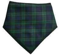 Spoilt Rotten Pets S4 Blue Green Tartan Scottish Black Watch Kilting Design Bandana For Dogs & Cats (S4 Large Dogs Newfies, GSD & Chow Chow)