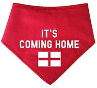 Spoilt Rotten Pets S4 'It's Coming Home' Red England Football Supporter World Cup England Flag Dog Pet Bandana Dogs & Cats (Large Chow Chow & Bernese Size)