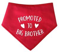 Spoilt Rotten Pets S4 Red Promoted To Big Brother Dog Bandana - For Dogs Baby Showers & Announcement Gender Reveal (S4 Ex Large Dog Husky, Alsatian & Chow)