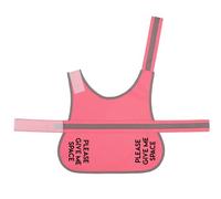 Spoilt Rotten Pets Small Size Pink Hi Vis Adjustable Dog Vest 'Please Give Me Space' Reflective Adjustable, High Visibility Lightweight Coat Hi Viz (Pink, Small)