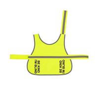 Spoilt Rotten Pets Small Size, Yellow Adjustable Hi Vis Vest 'Be Kind I'm Blind', Blind Dog, Glaucoma, Cataracts Vision Impaired High Visibility Lightweight Coat Hi Viz (Small, Yellow)