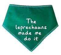 Spoilt Rotten Pets 'The Leprechauns Made Me Do It' Irish Ireland Happy St Patrick's Day Shamrock Gaelic, Eire St Patricks Day Dog Bandana, Fancy Dress Gift For Dogs
