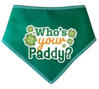 Spoilt Rotten Pets 'Who's Your Paddy' Shamrock, St Patricks Day Design. Ireland, Irish, Eire Dog Bandana, Fancy Dress Gift For Dogs
