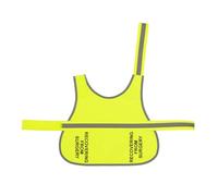 Spoilt Rotten Pets Yellow Small Hi Vis Dog Vest 'Recovering From Surgery', Reflective Adjustable, High Visibility Lightweight Coat Hi Viz