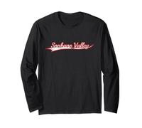 Spokane Valley Washington Inland Empire Vintage Varsity Long Sleeve T-Shirt