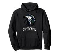 Spokane Washington Haida Eagle Canoe Tribal Pullover Hoodie