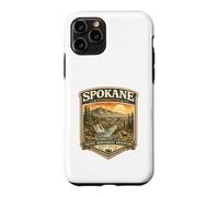 Spokane Washington Vintage River Falls Sunset Graphic Case for iPhone 11 Pro