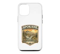 Spokane Washington Vintage River Falls Sunset Graphic Case for iPhone 12/12 Pro