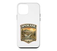 Spokane Washington Vintage River Falls Sunset Graphic Case for iPhone 12 mini