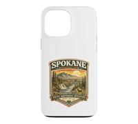 Spokane Washington Vintage River Falls Sunset Graphic Case for iPhone 13 Pro Max