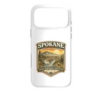 Spokane Washington Vintage River Falls Sunset Graphic Case for iPhone 17 Pro Max