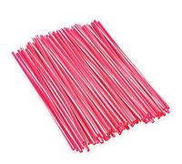 PSLER 72pcs Wheel Rim Trim Wrap Reusable Protector Covers for Wheelchair, Mountain Motorbike - Mixed Pink Spoke Skins