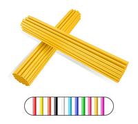 Spoke Covers Spoke Skins,PSLER 72pcs Wheel Rim Trim Wrap Reusable Protector Covers for Wheelchair Mountain Motorbike - Deep Yellow Spoke Covers