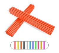 Spoke Covers Spoke Skins,PSLER 72pcs Wheel Rim Trim Wrap Reusable Protector Covers for Wheelchair Mountain Motorbike - Orange Spoke Covers