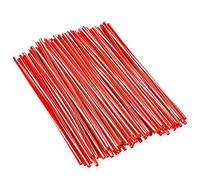 Spoke Covers Spoke Skins,PSLER 72pcs Wheel Rim Trim Wrap Reusable Protector Covers for Wheelchair Mountain Motorbike - Mixed Red Spoke Covers