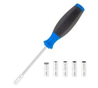Spoke nipple screwdriver, built-in spoke cap wrench, tool for adjusting the removable sleeve of the hidden spoke cap, tool for inserting the spoke nipple