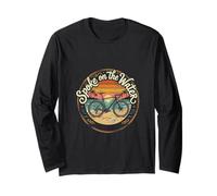 Spoke on the Water Cycling Sunset Beach Ride Design Long Sleeve T-Shirt