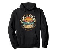 Spoke on the Water Cycling Sunset Beach Ride Design Pullover Hoodie