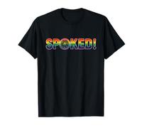 Spoked! Rainbow | Mountain Biking Cycling BMX Outdoors T-Shirt