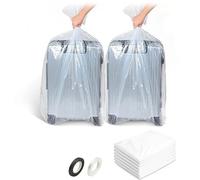SPOKKI 10 Pcs Flat Large Plastic Bags, Suitcase Storage Bags for Loft