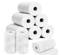 SPOKKI 8 x Plaster of Paris Bandage, 7.5cm x 2.7m Plaster Bandages Rolls Cast, Skin Friendly Plaster Gauze Bandage for Modelling, Art & Craft Projects, Scenery, Mask Moulds