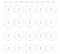 SPOKKI Ceiling Hooks Self Adhesive Transparent Hooks Self Adhesive 120 pcs Color for Hanging Party Holiday Decorations (Transparent-2cm)