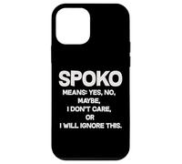 Spoko Means Yes No Maybe Funny Polish Phrase Case for iPhone 12 mini