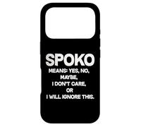Spoko Means Yes No Maybe Funny Polish Phrase Case for iPhone 17 Pro