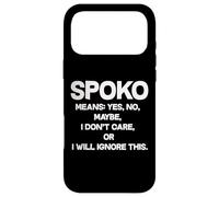 Spoko Means Yes No Maybe Funny Polish Phrase Case for iPhone 17 Pro Max