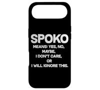Spoko Means Yes No Maybe Funny Polish Phrase Case for iPhone Air