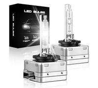 SPOLI D1S HID Xenon Bulb 35W 6000K 12-24V, Diamond White Direct Fit Headlight, Replacement for 66140 85415 XV2S1 Pk32d, 2 Pack