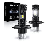SPOLI H4 Led Headlight Bulb, 120w 30000LM 6000k Cool White Car Bulbs Kit With Fan, 300% Brightnes 9003 HB2 High and Low Beam Mini 1:1 Halogen Headlight Design, Canbus Ready, Plug And Play, 2 Pack