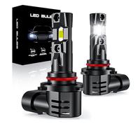 SPOLI HB3 9005 Led Headlight Bulb, 120w 30000LM 6500k Cool White Car Bulbs Kit With Fan, 300% Brightnes 9005 High Or Fog lights Mini 1:1 Halogen Headlight Design, Canbus Ready, Plug And Play, 2 Pack