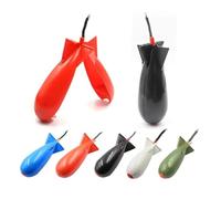 Spomb Bait Delivery System Fishing Bait Rocket Aerodynamic Bait Dispenser for Carp Fishing Efficient and Accurate Casting Spod (Small, Red)