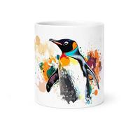 Spomo Penguin Coffee Mug - Colourful Mug for Animal Lovers, Gift for Birthdays or Special Occasions in The UK