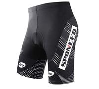 sponeed Men's Bicycle Men Shorts Biker Pants Spin Bike Man Cycle Wear Us L Black White
