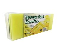 Sponge Back Scourer 140x70x40mm (Pack of 10) SBS100G+ Free Finchley Pen