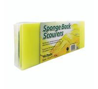 Sponge Back Scourer 140x70x40mm Pack of 10 VOW/SC.03/10