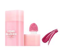 Sponge Blush, Liquid Blush Beauty Wands, Natural Buildable and Blendable Shade, Blusher Wand with Soft Sponge Head Makeup for Lips and Eyes, Pink, 1 Piece