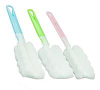 Sponge Bottle Brushes, with Adjustable Long Handle, Soft Dishwashing Foam Cleaning Brushes for Cups Mugs Kettles Wine Glasses and Baby Bottles(3pcs)