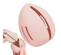 Sponge Box - Makeup Egg Case | Silicone Mixer Holder | Ventilated Travel Companion for Beauty Sponges Powder Puff Dust Protection Hygiene Storage Portable Pink Cosmetic Tool Protective Cover