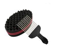 Sponge Brush, Afro Brush, Curl Shaping Comb for Dreadlock Shaping for Salon Home Use Hairdressing Supplies On the Go